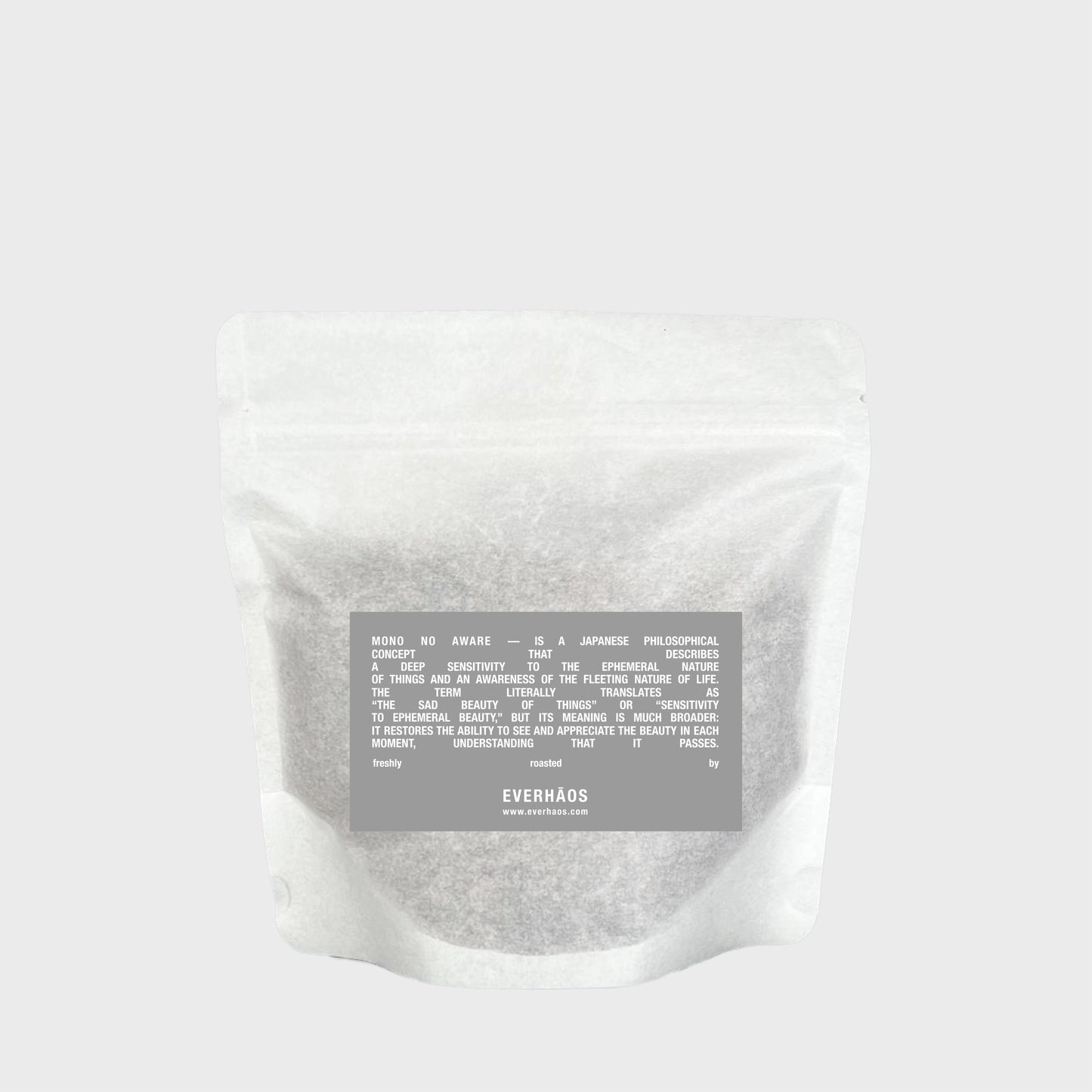 Everhaos Coffee Roasters coffee beans for filter, 200g package back
