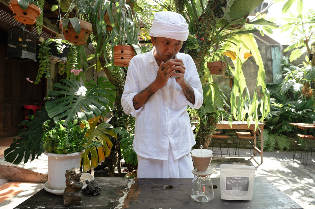 Mangku Weka tasting Bali Mangku Weka coffee by EVERHĀOS in Bali