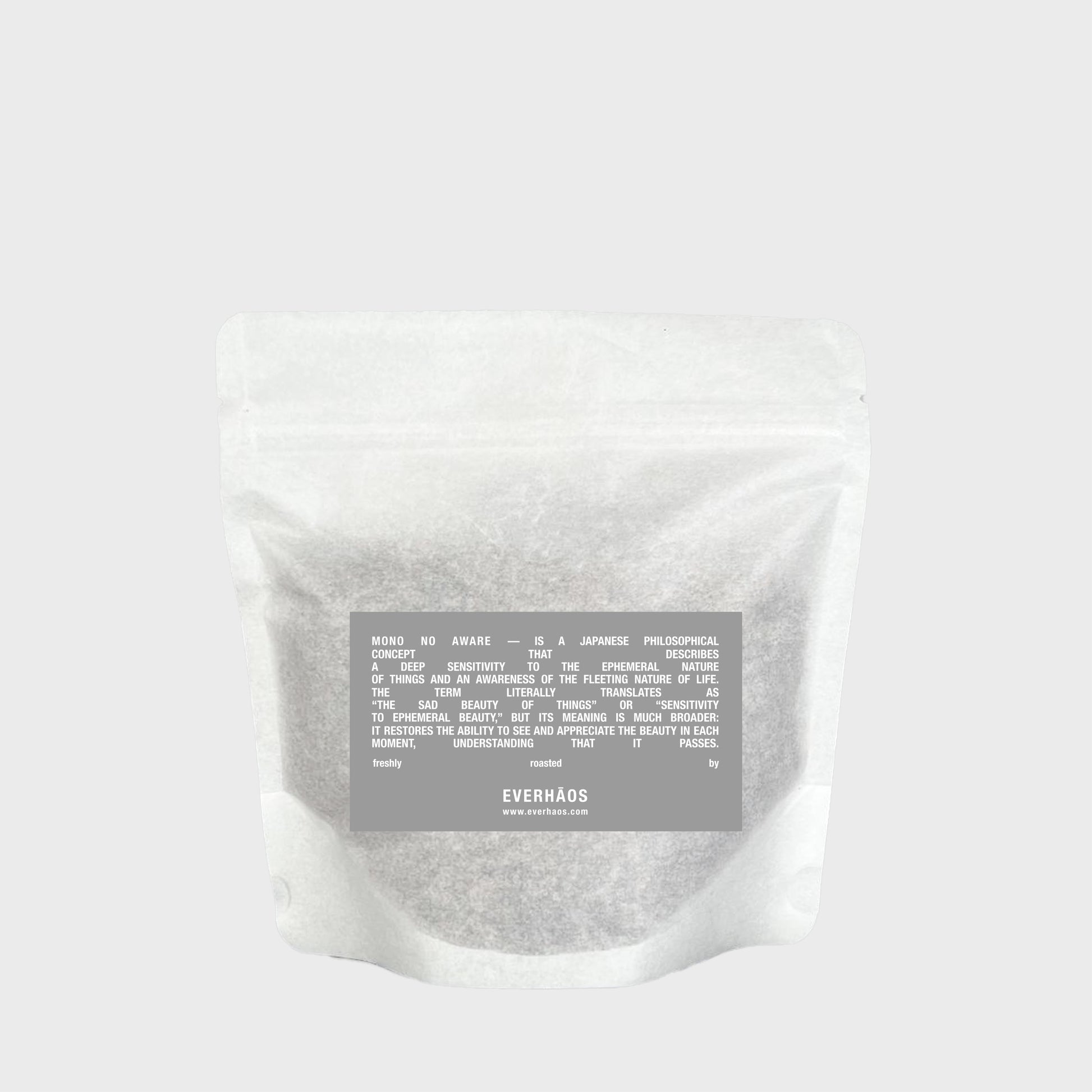 Everhaos Coffee Roasters coffee beans for filter, 200g package back