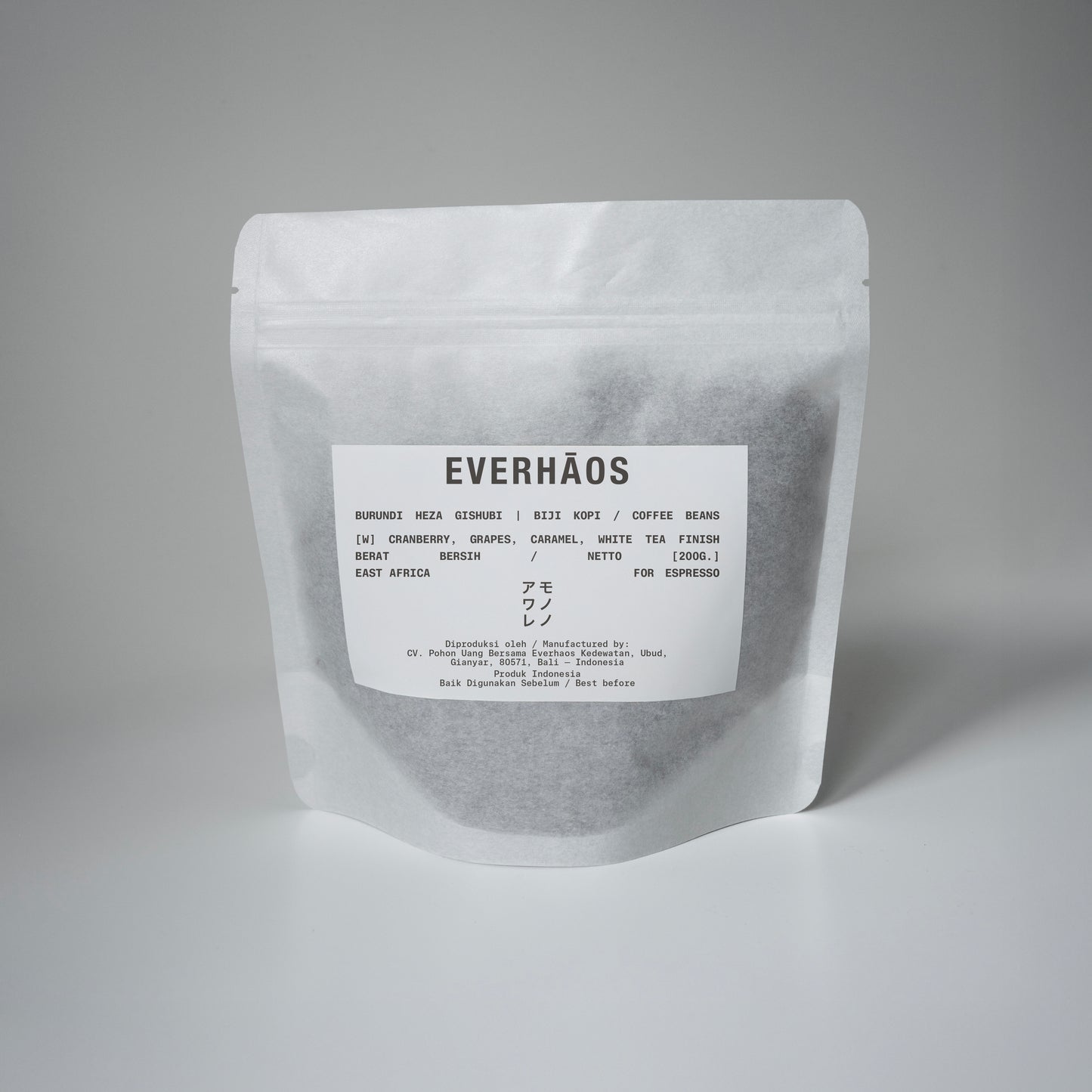 Burundi Heza Gishubi for espresso 200g