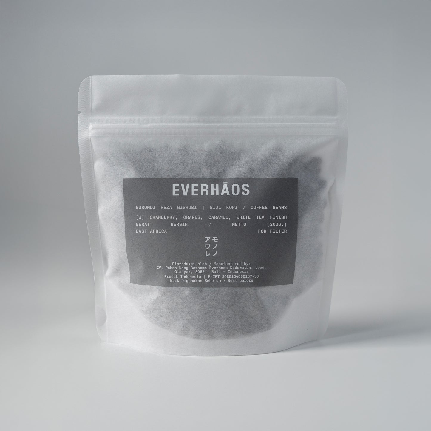Burundi Heza Gishubi washed filter 200 g